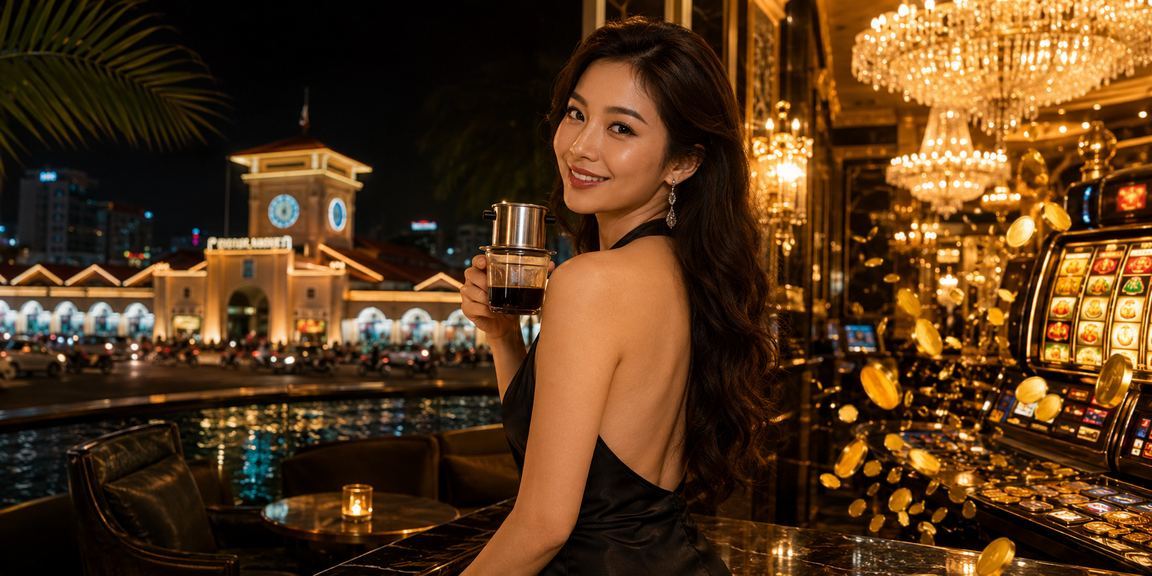Người dùng TP.HCM chơi slot game tại quán cà phê và cần hỗ trợ kỹ thuật