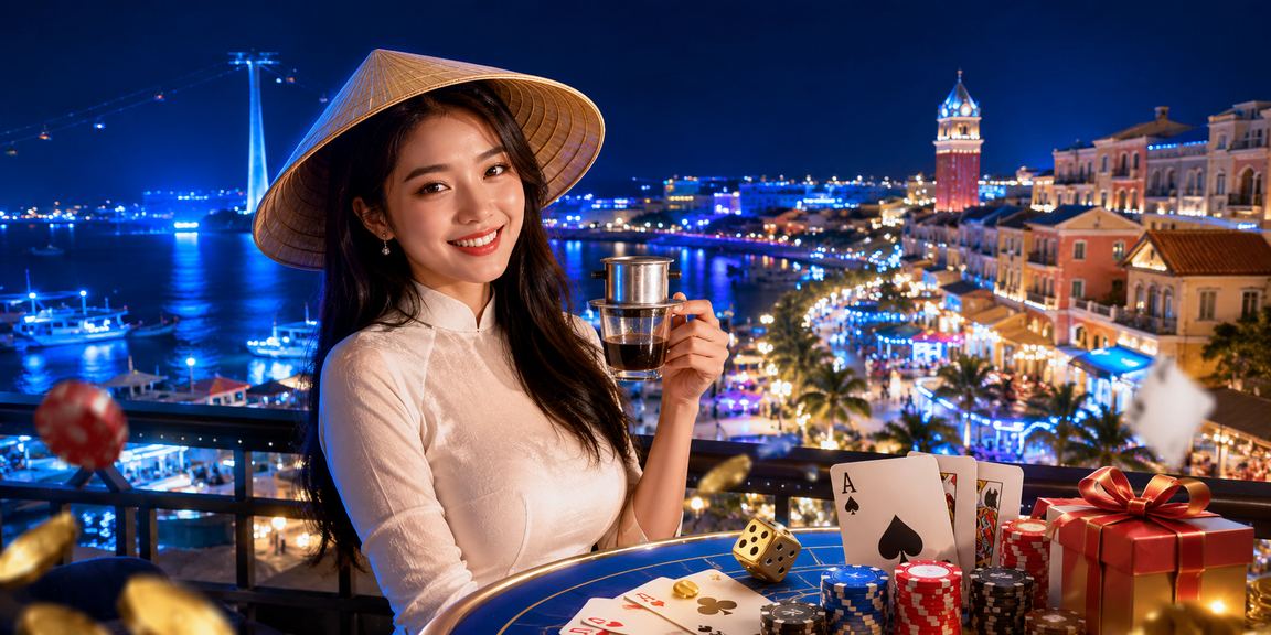 Người chơi thưởng thức trò chơi bài tại Phú Quốc với không khí thư giãn